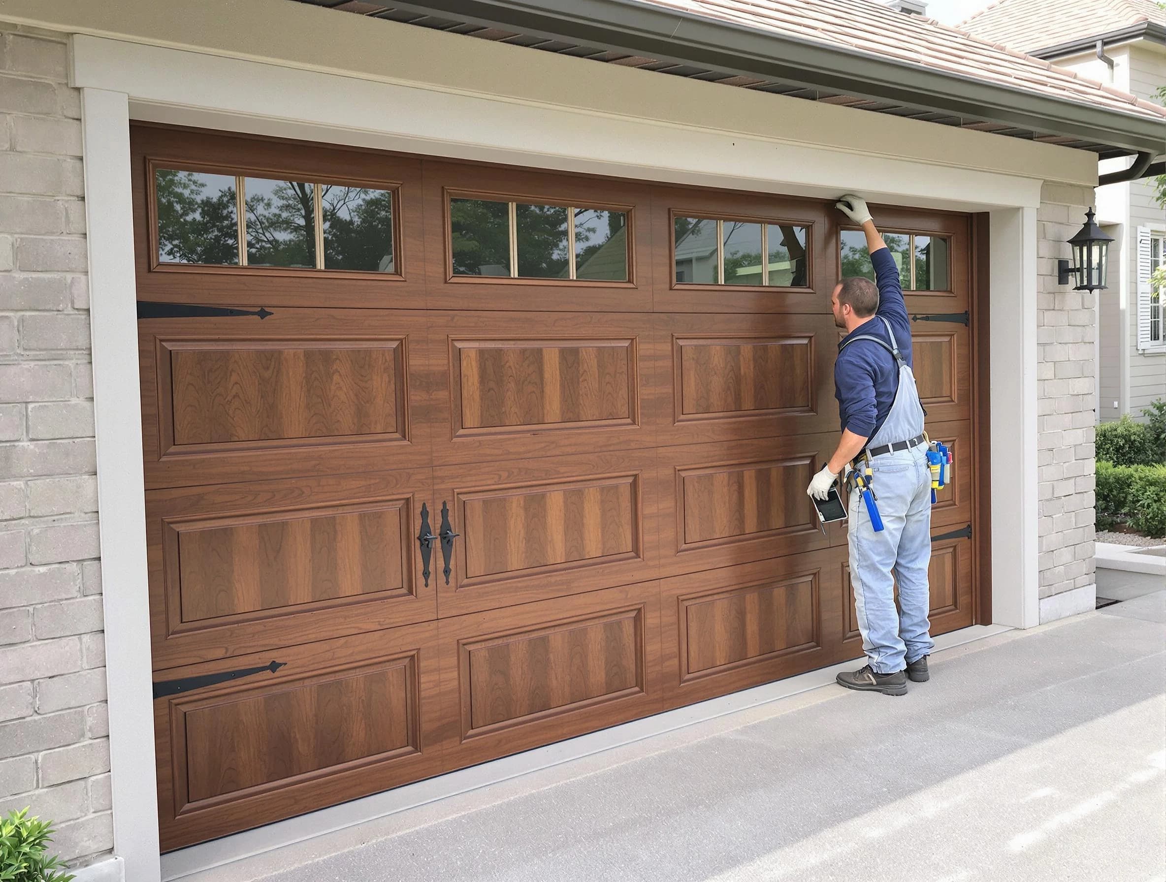 Custom garage door showcase by Edison Garage Door Repair in Edison