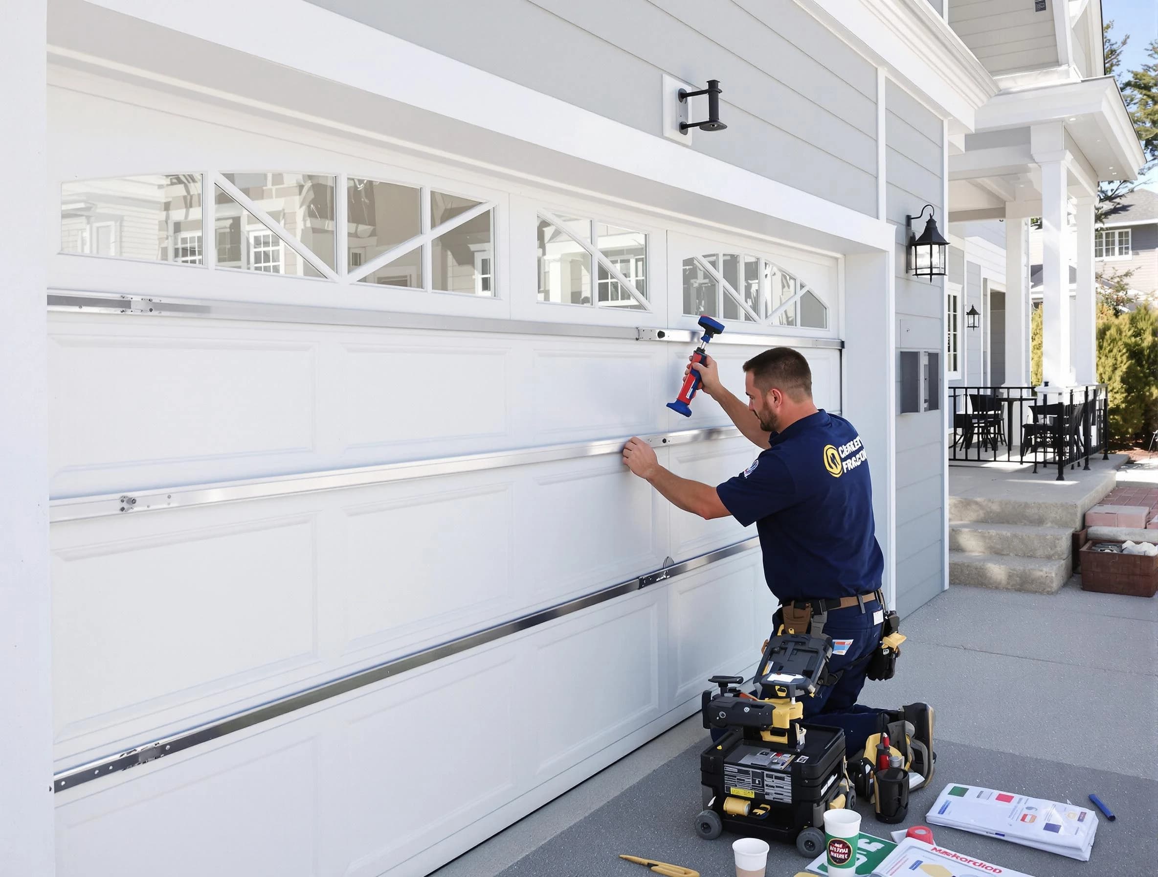 Professional garage door installation by Edison Garage Door Repair in Edison