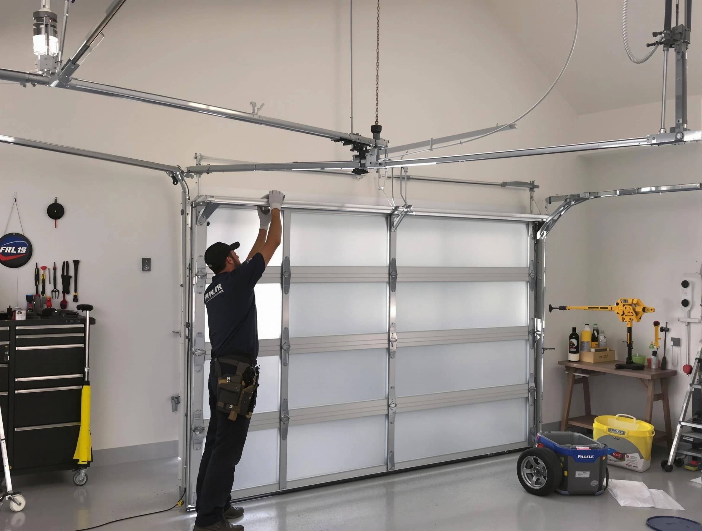 Edison Garage Door Repair certified team performing precision garage door installation in Edison