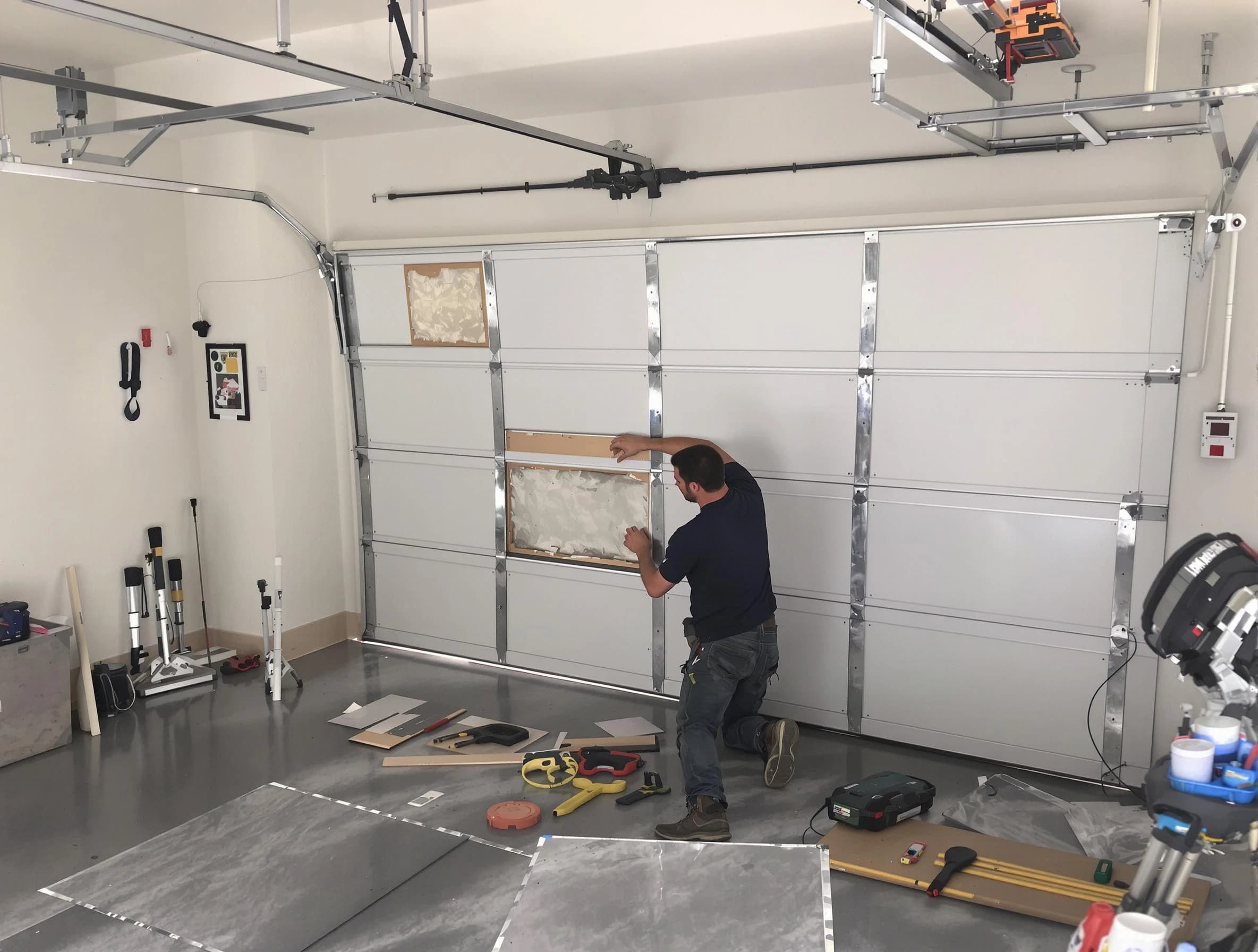 Garage Door Panel Repair in Edison